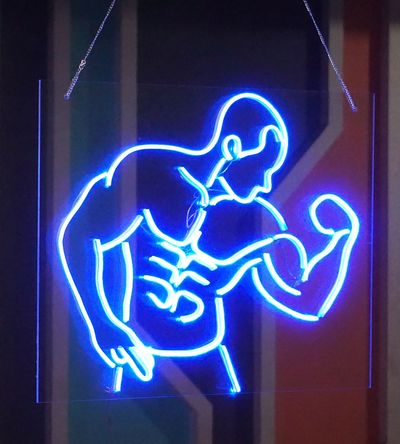 Illuminating Gym Workouts With Neon Signs