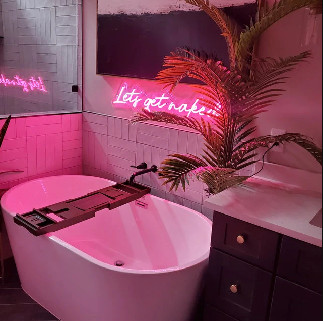 The Amazing Of Bathroom Neon Signs | Powerful Influence in Designing