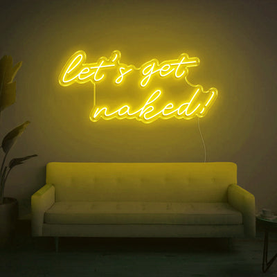 Let's get naked neon sign, lets get naked neon sign, let's get naked neon led light sign