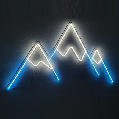 Mountain neon sign