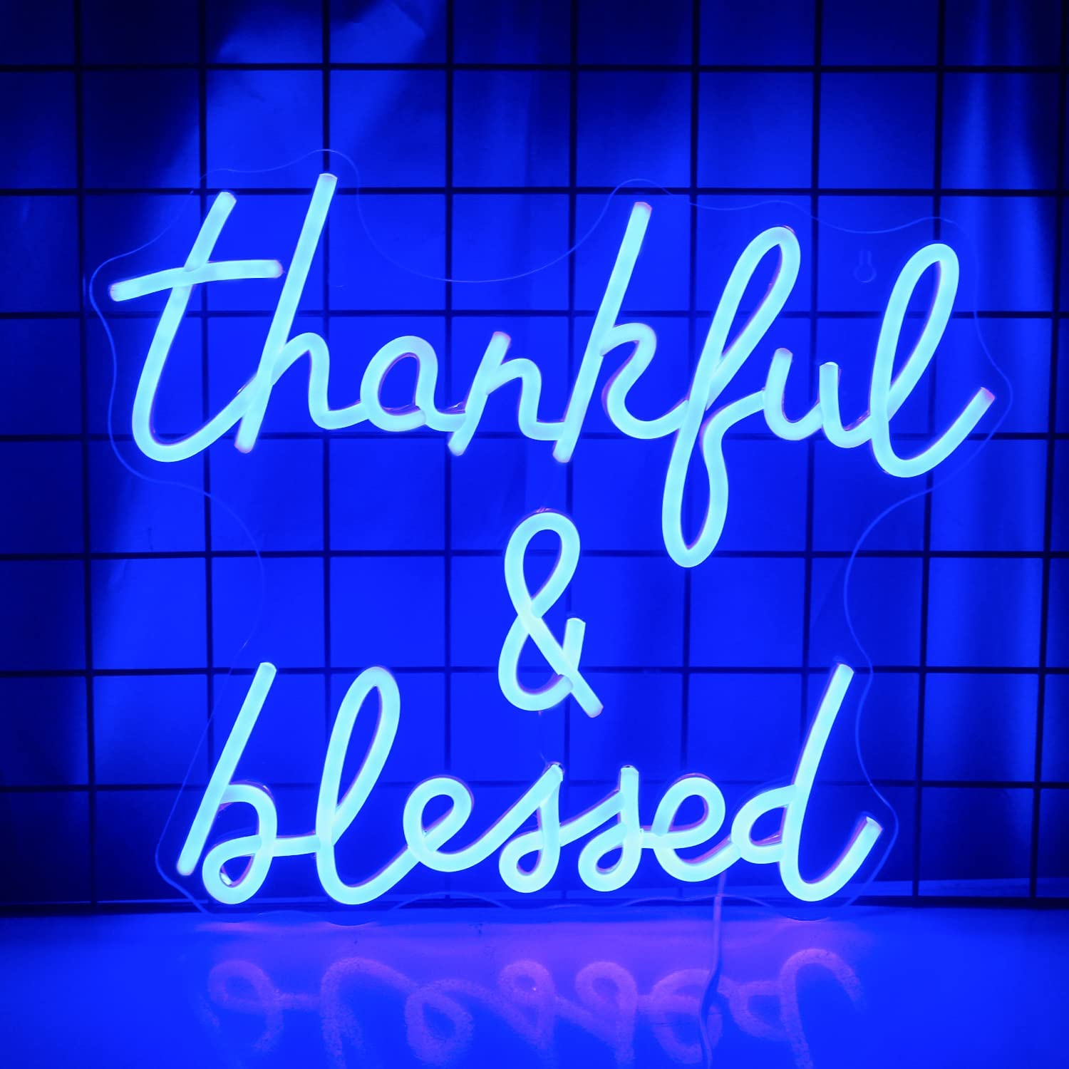 thankful blessed neon sign Thanksgiving Day Neon Sign Holiday Neon Sign LUCKYNEON