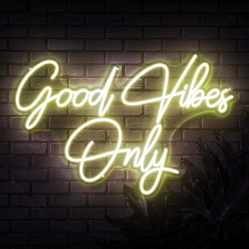 Good Vibes Only Neon Sign Custom Neon Sign Wedding
