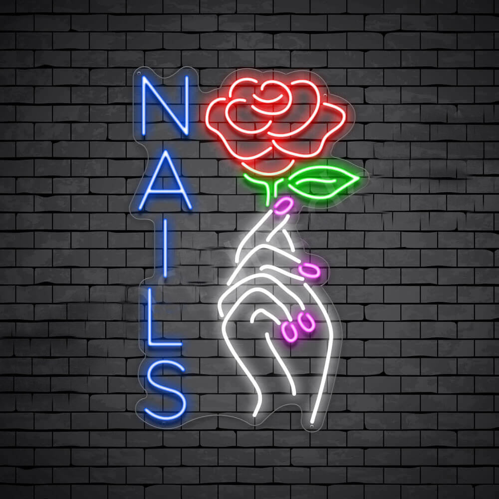 Custom Nails Beauty Salon Display LED Neon Sign Manicure Studio Neon light  Personalized Signboard Nail Room Decor Wall Lamp