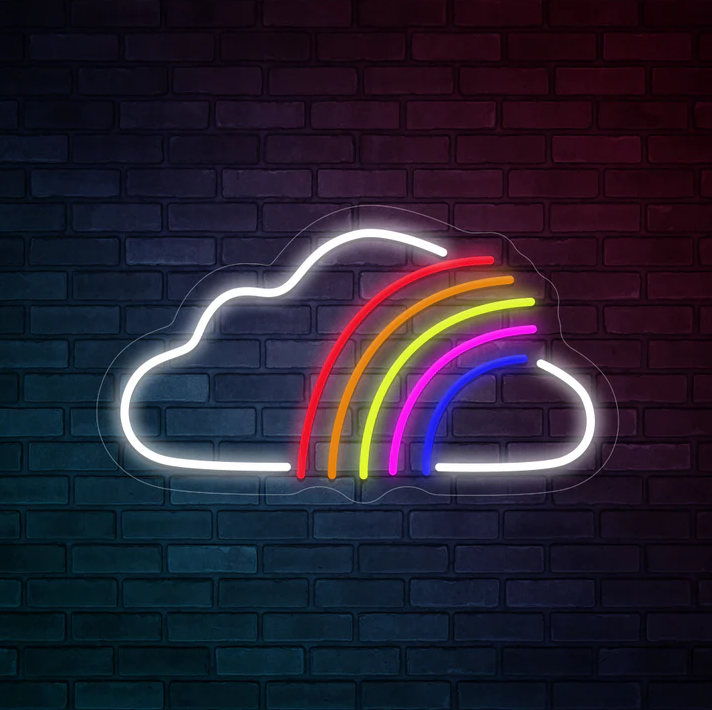 Rainbow Cloud LED Neon Signs