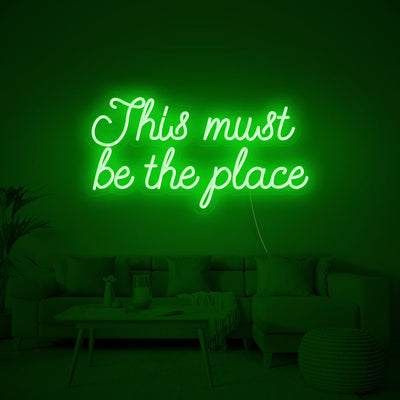 New This Must Be The Place Neon Sign Acrylic Aesthetics Glass Light Gift 