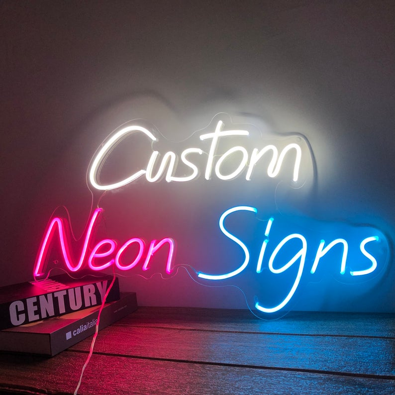 MEFFIAO Custom LED Neon Sign, Personalized Neon Sign Customizable