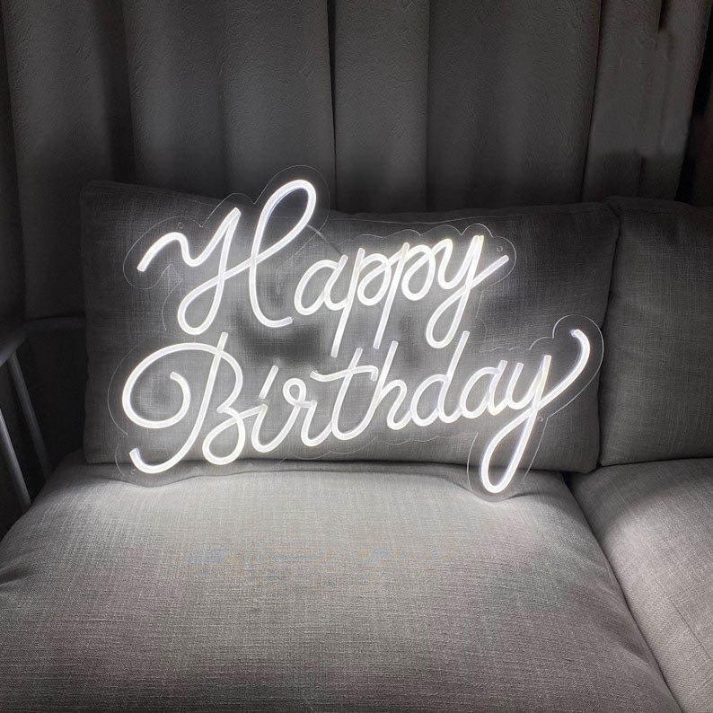 Party Happy Birthday Neon Sign, happy birthday light up sign – LUCKYNEON