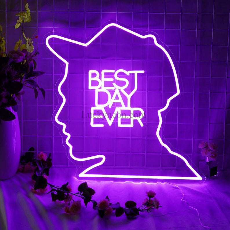 Wedding NEON SIGN for reception | Best Day Ever Wedding Neon Sign | Wedding Gifts | Wedding Light Neon Sign Wedding