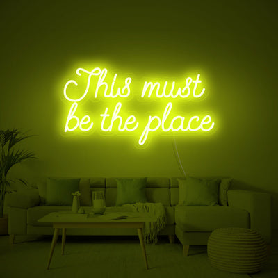 This Must Be The Place Neon Sign Acrylic Light Gift Artwork Bar With