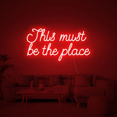 This Must Be The Place Neon Light Sign Bedroom Decor Beer Bar Pub