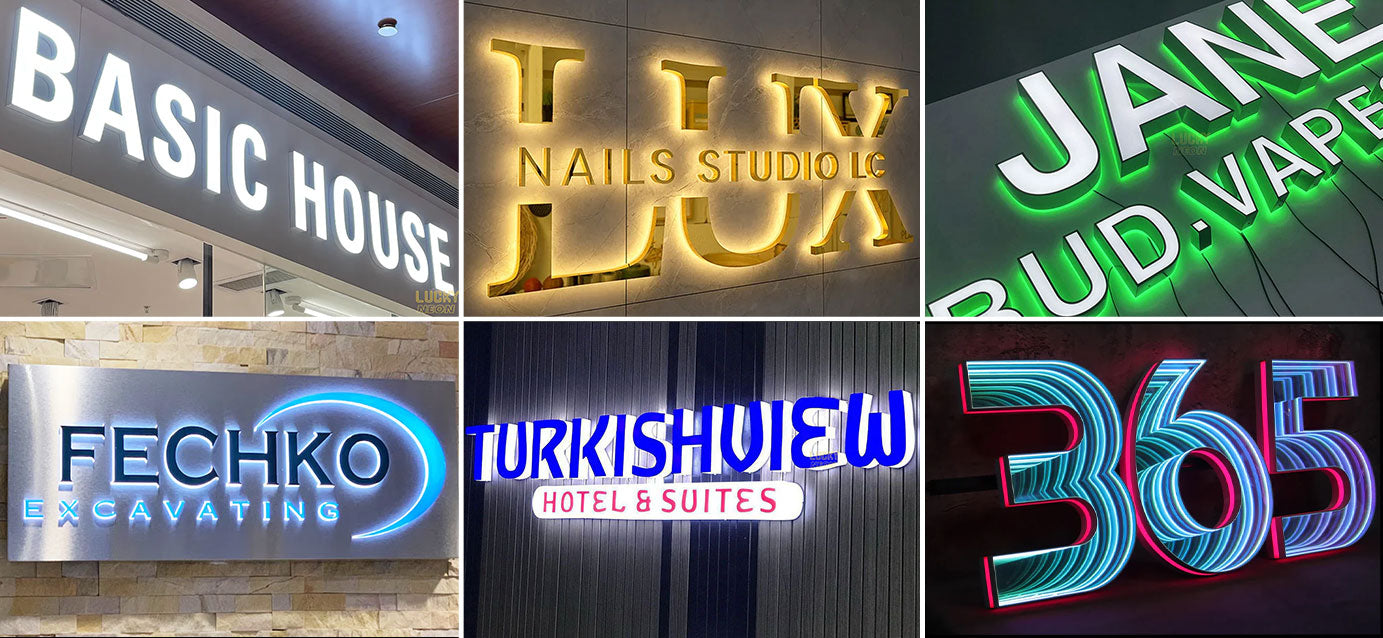 Sign Letters Sample Custom 3D Letter Signs for Business | Backlit, Frontlit & LED Options ...