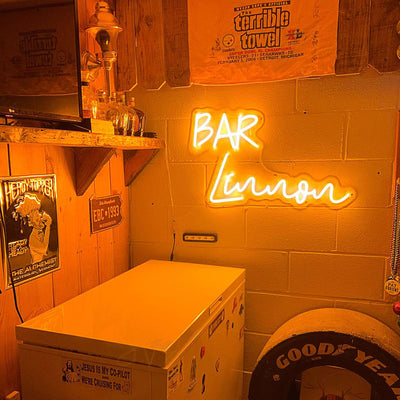 LuckyNeon Orange Neon Signs for room, bar, home orange neon signs art for bedroom, shop