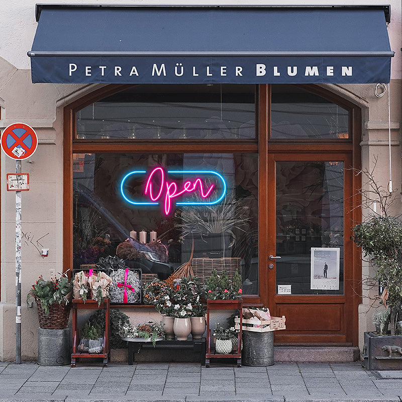 Custom OPEN Neon Signs Cheap | Business Open Neon Sign for shop – LUCKYNEON