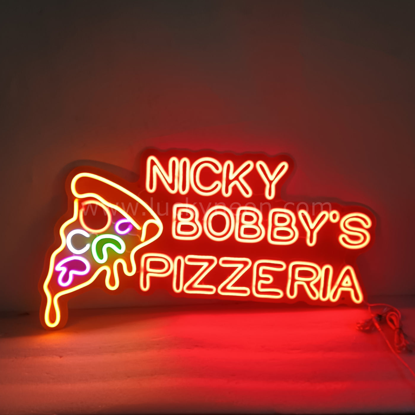 Custom Pizza Neon Sign