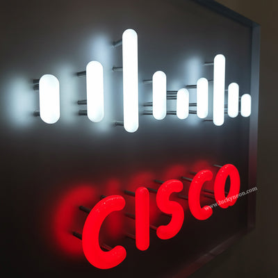 Custom 360° Acrylic Neon Sign - Full Glow LED Signage for Commercial Spaces