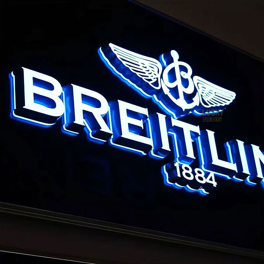Custom 3D Acrylic Front-lit and Backlit Sign - Illuminated Wall Signag ...