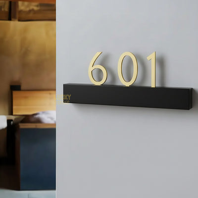 Custom LED Metal Hotel Door Signs - Illuminated Room Numbers