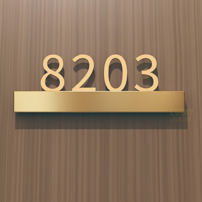 Custom LED Metal Hotel Door Signs - Illuminated Room Numbers