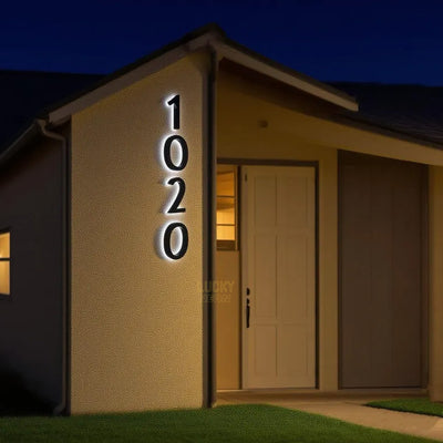 Custom 3D LED House Number Sign for Home & Address