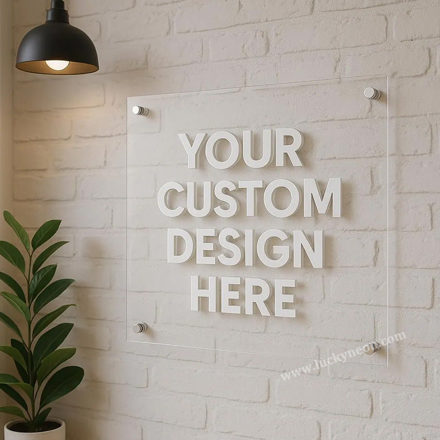 3D Letters Mounted on Backer Panel - Custom Business Sign