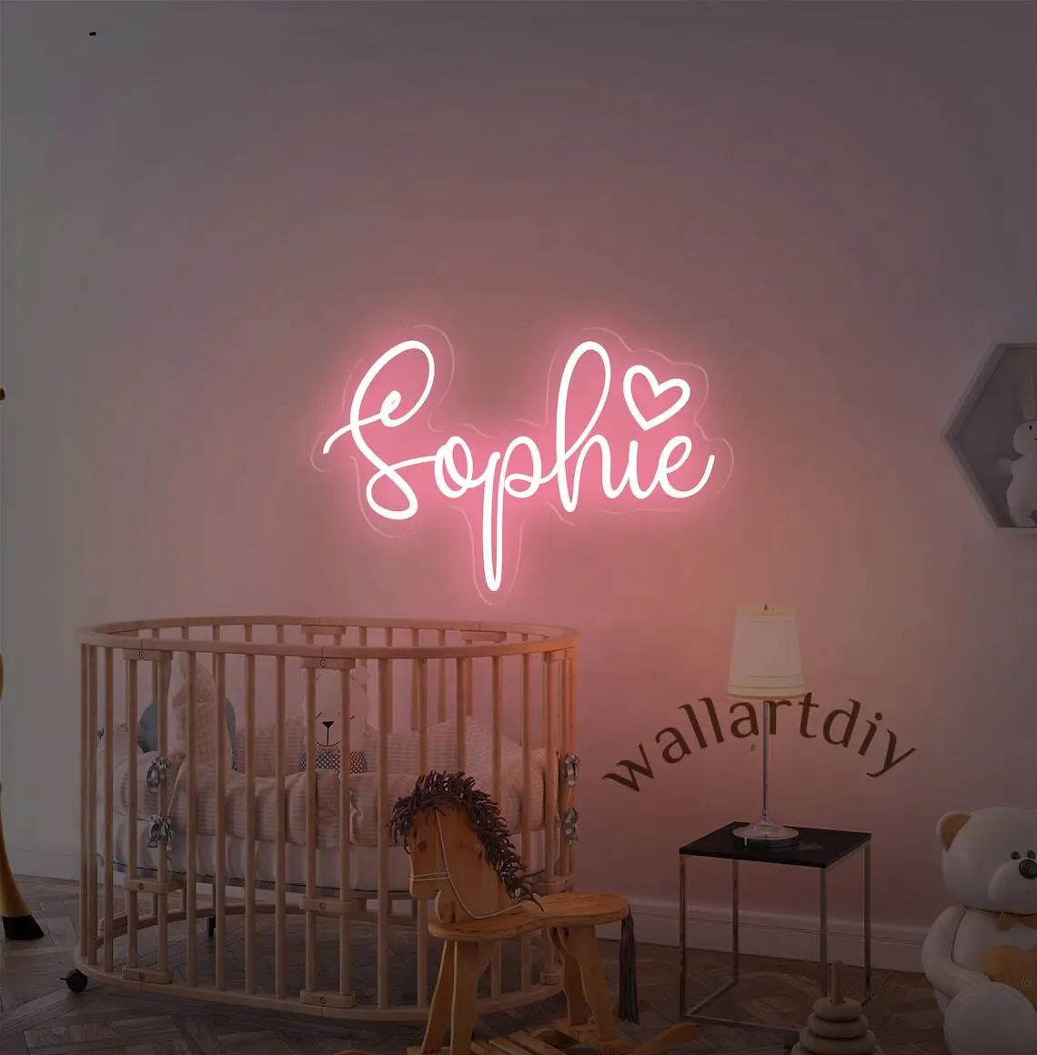 Sofia Heart- LED Neon Name Signs, Custom Name Neon Sign