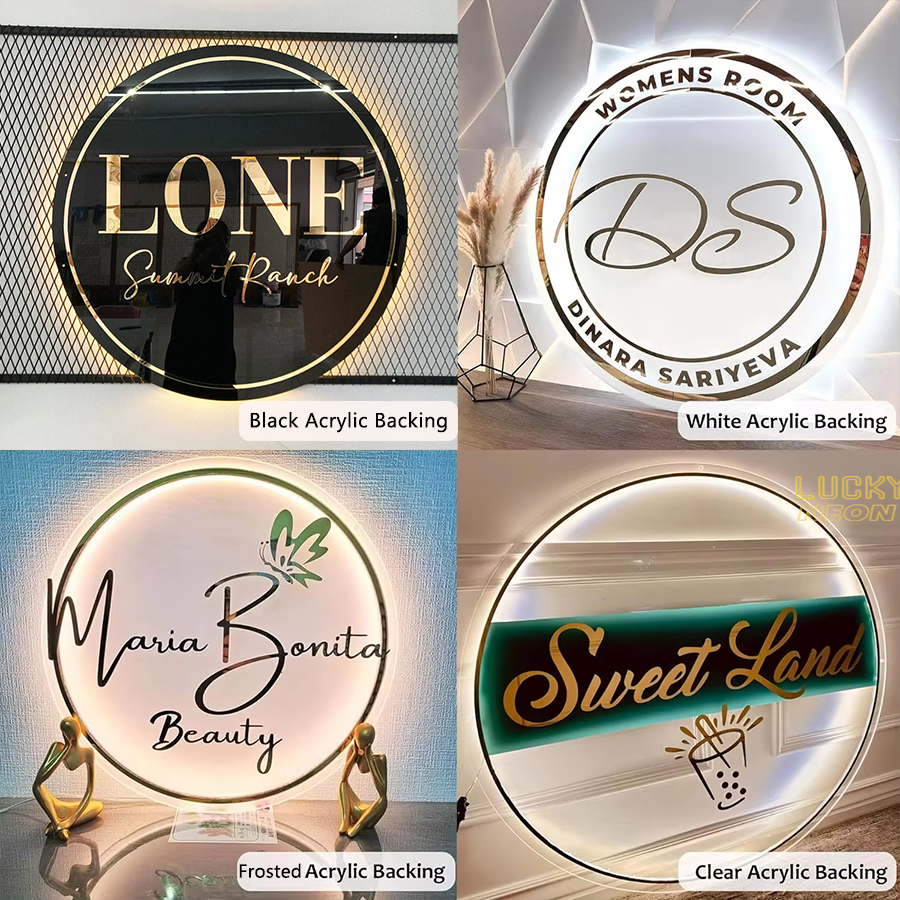 Custom Acrylic Metal Letter Sign Custom Letter Sign Acrylic Letter Sign LUCKYNEON