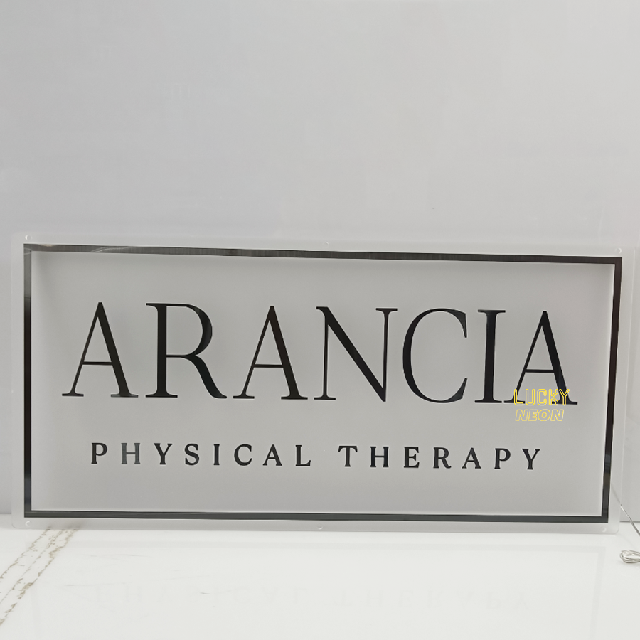 Custom Acrylic Backlit Sign, Illuminated Clear Acrylic Logo Sign For Salon, Skin Clinic, Studio