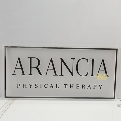 Custom Acrylic Backlit Sign, Illuminated Clear Acrylic Logo Sign For Salon, Skin Clinic, Studio