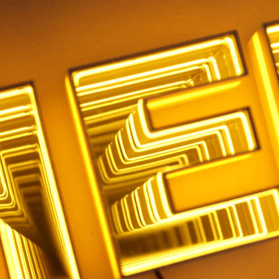Custom 3D Infinity Mirror LED Light Sign - Personalized Channel Letters Sign