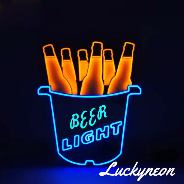 Custom Beer Neon Sign Business Logo For Bar,Company,Home Bar,Cheers Store,Disco,Live Music