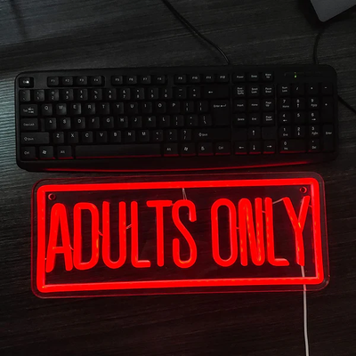 Adults Only Neon Sign