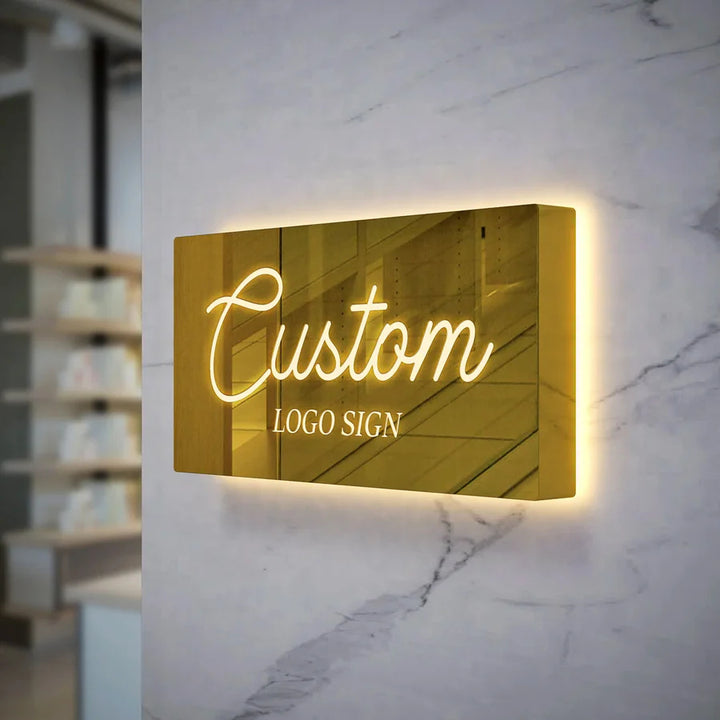 Custom logo light sign new arrivals