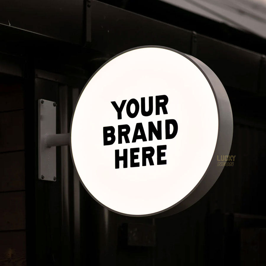Custom Outdoor Advertising Lightbox Sign - Double Sided Illuminated Signage