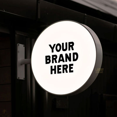 Custom Outdoor Advertising Lightbox Sign - Double Sided Illuminated Signage