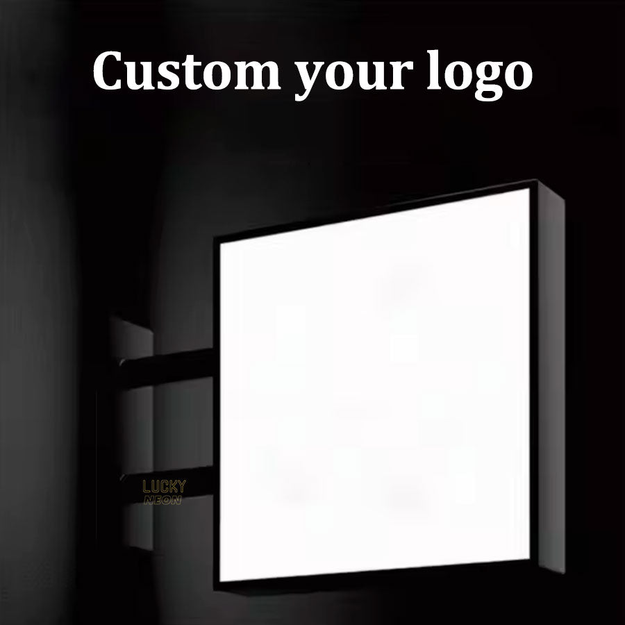 Custom Outdoor Advertising Lightbox Sign - Double Sided Illuminated Signage