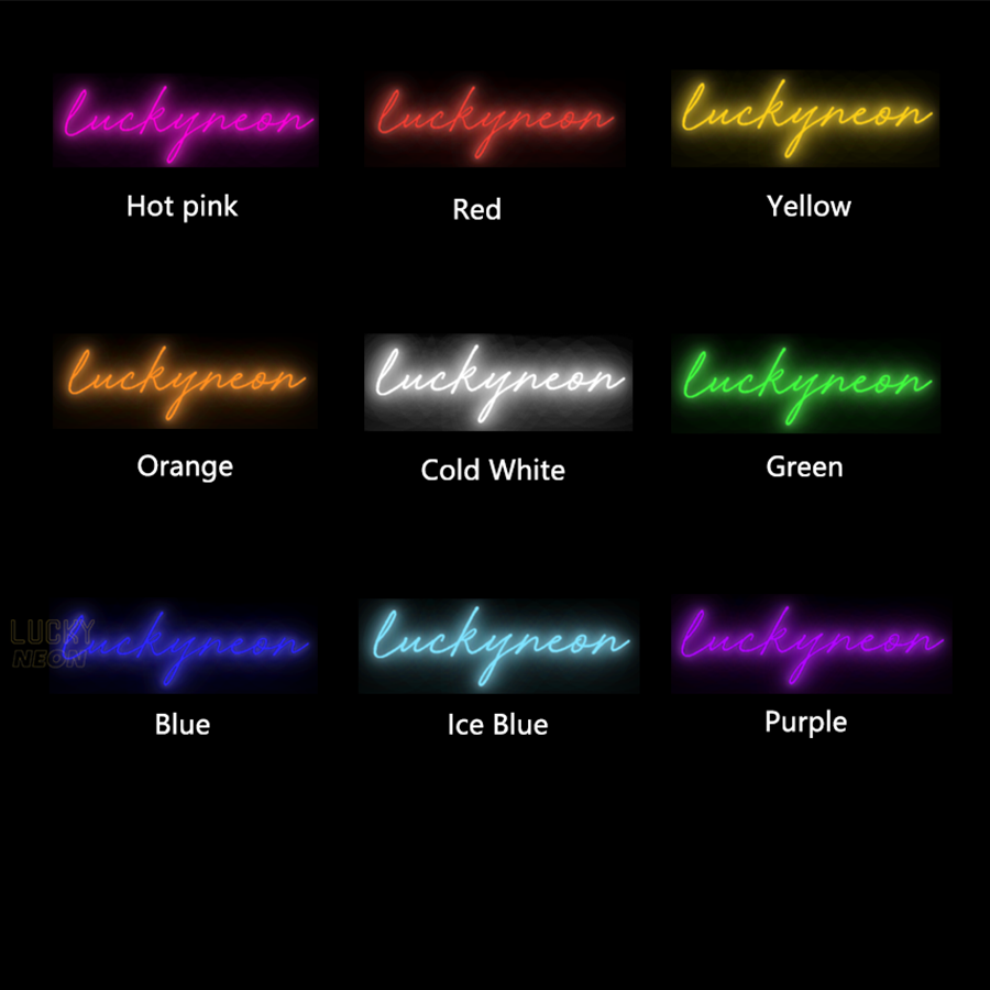 Wavy LED Mirror Neon Sign - Rainbow Mirror For salon, spa, bar