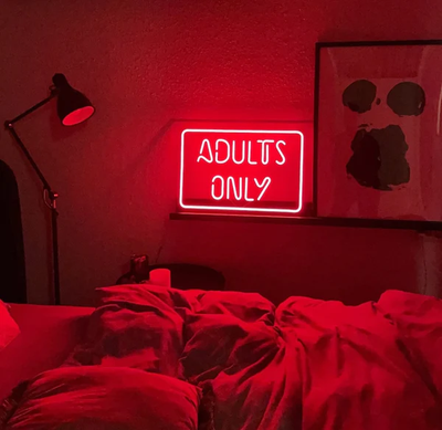 Adults Only Neon Sign