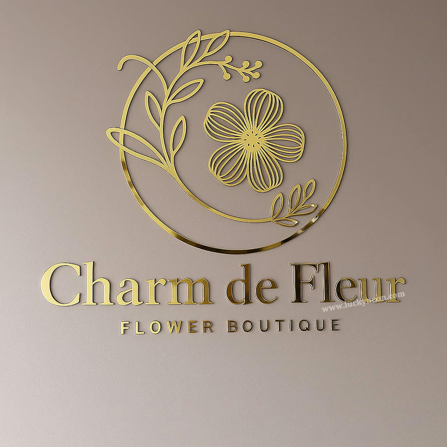 Custom Acrylic Flat Cut Letters - Laser-Cut Logo Sign for Wall