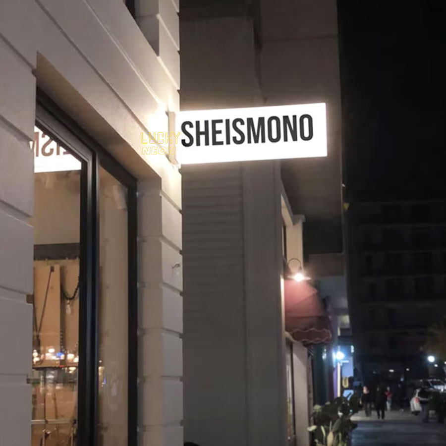 Double-Sided Acrylic Light Box Sign with Custom Logo - LED Signage for ...