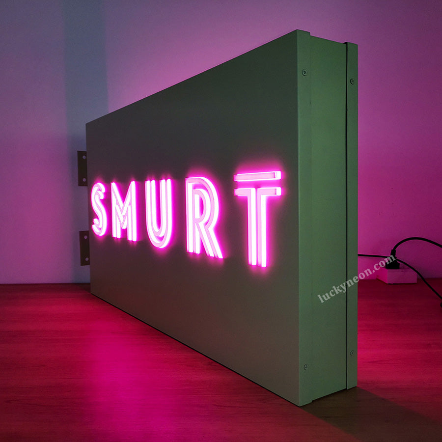 Blade Sign with 3D Illuminated Letters - Custom Outdoor Light Box for Business