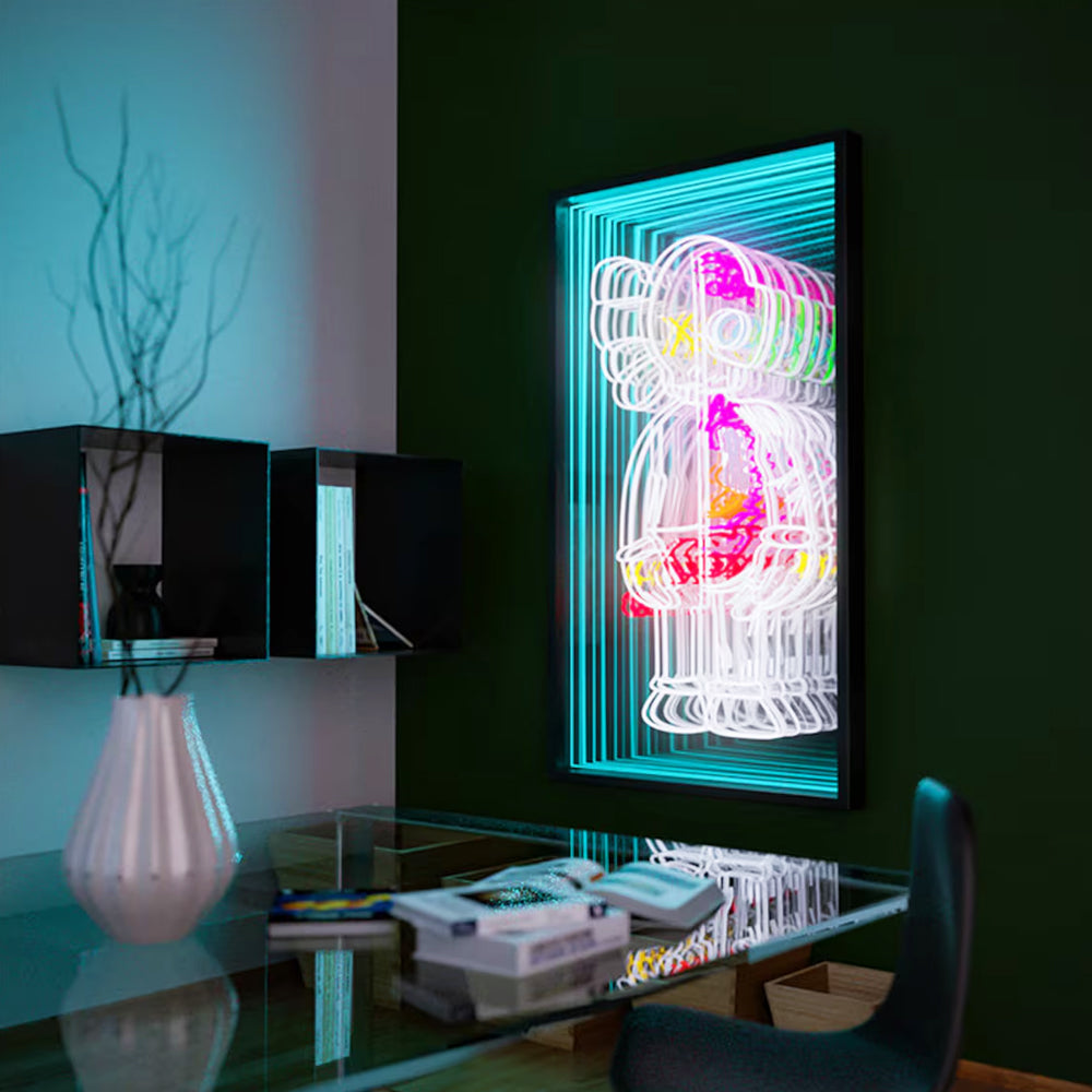 Custom Neon Mirror Light Box - Personalized Infinity Neon Mirror For Business