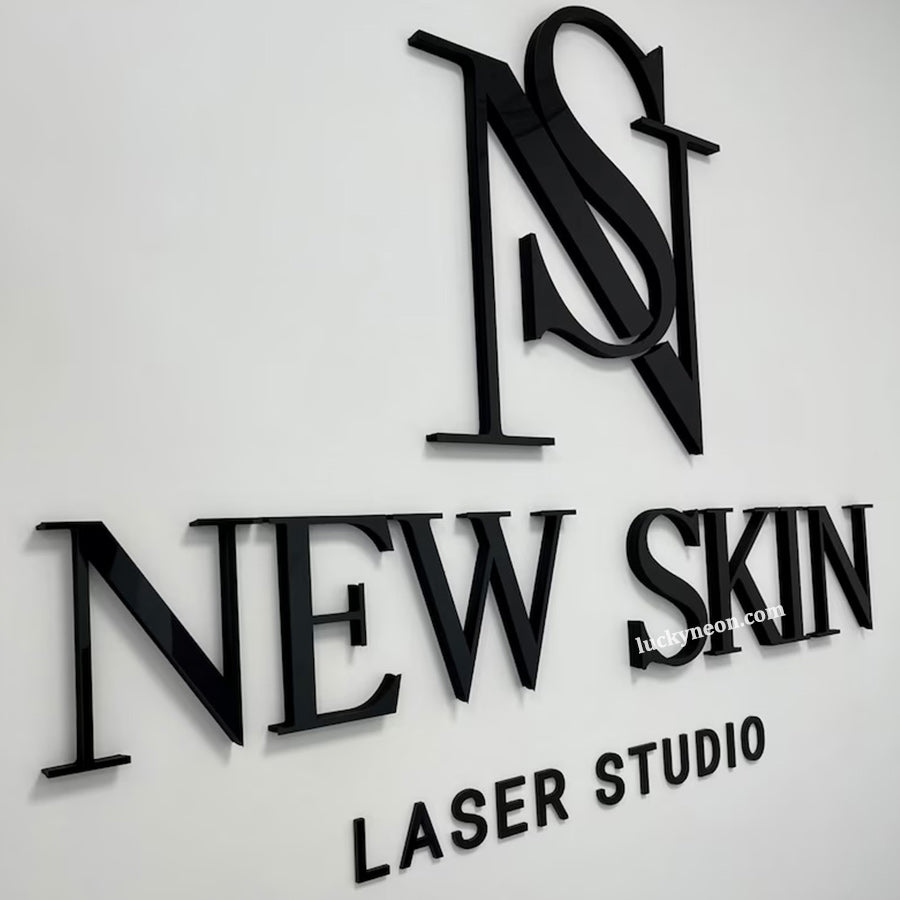 Custom 3D Acrylic Letters Sign, Raised Letters for Lobby & Office Wall ...