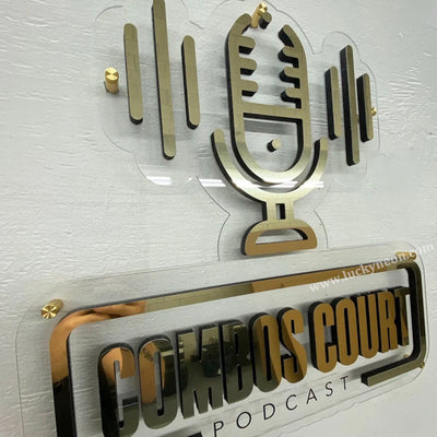 3D Letters Mounted on Backer Panel - Custom Business Sign