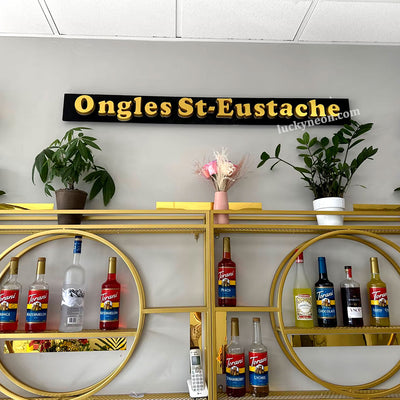 Custom 3D Backlit Logo Letters with Back Panel - Backplate Signs for Lobby & Reception