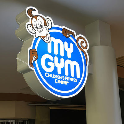 Custom Blade Sign Light Box - Round Double-Sided Illuminated Projecting Sign