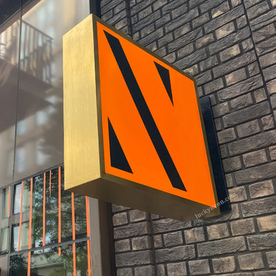Custom Blade Sign Light Box - Round Double-Sided Illuminated Projecting Sign