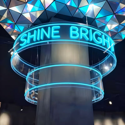 Custom Hanging 360° Arc Neon Sign - Ceiling LED Neon Sign for Bars & Clubs