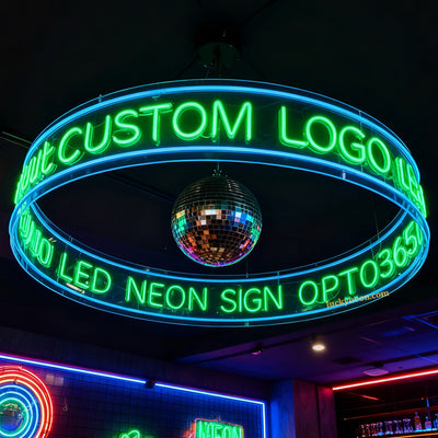 Custom Hanging 360° Arc Neon Sign - Ceiling LED Neon Sign for Bars & Clubs