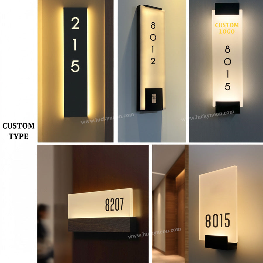 Custom LED House Number Plaque for Homes, Villas, and Apartments