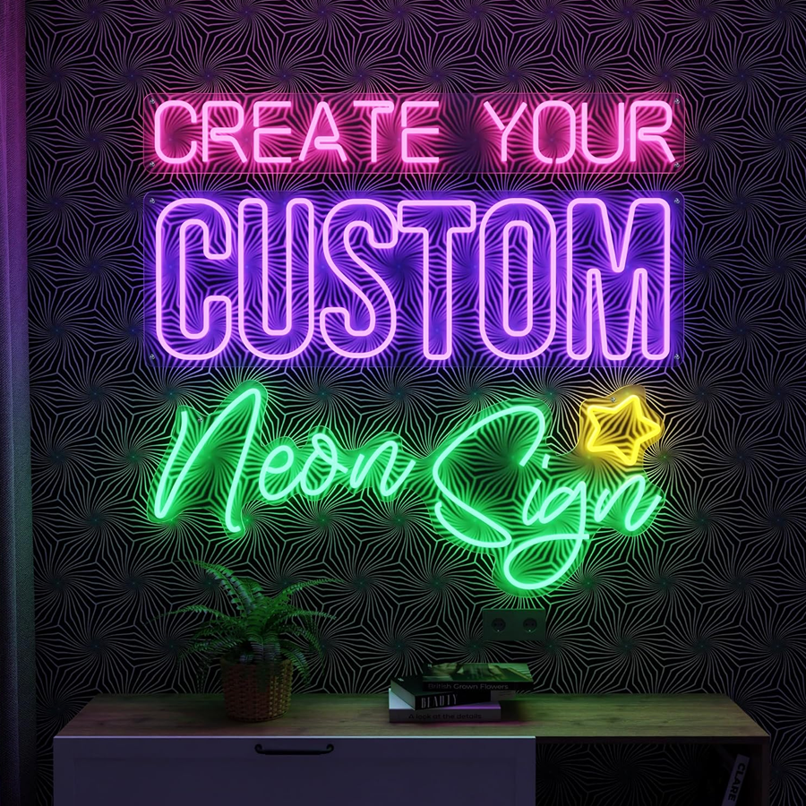 Custom Hanging Neon LED Sign for Shop Window Display